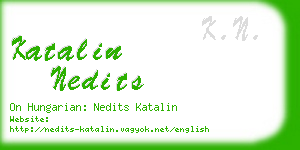 katalin nedits business card